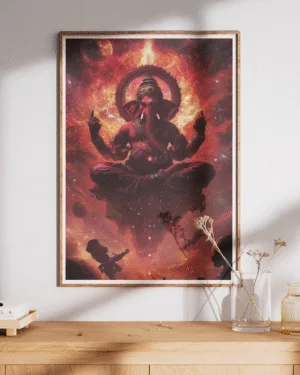 Cosmic Lord Ganesha Ji | Premium Poster