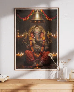 Lord Ganesha Temple | Premium Poster