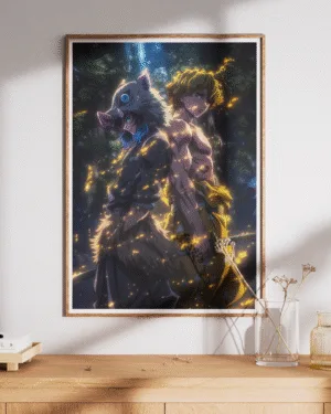 Inosuke & Zenitsu Duo | Demon Slayer | Premium Poster