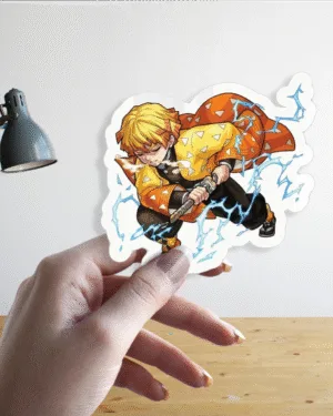 Zenitsu Lightning Stance | Demon Slayer | Premium Sticker
