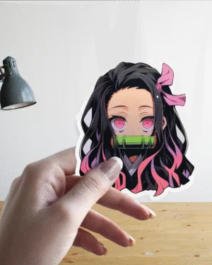 Nezuko Kamado Face | Demon Slayer | Premium Sticker