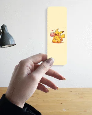 Happy Pikachu with Lollipop | Pokemon | Bookmark