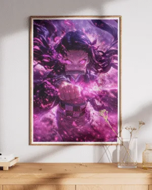 Nezuko Kamado Blood Art | Demon Slayer | Premium Poster