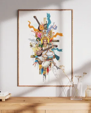 Saraswati | Premium Poster
