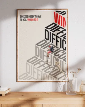 Success Doesn't Come to You | Motivational | Premium Poster