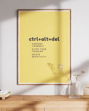Ctrl+Alt+Del | Motivational | Premium Poster
