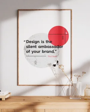 Design is Where Science & Art Break Even | Motivational | Premium Poster