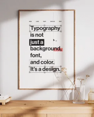 Typography Is a Design | Motivational | Premium Poster