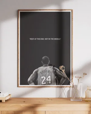 Rest at the End, Not in the Middle | Sports Motivational | Premium Poster