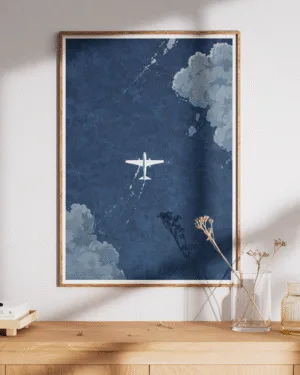 Above the Clouds | Travel Anime | Premium Poster