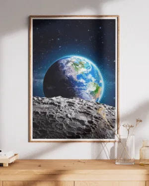 Earthrise Wonder | Space | Premium Poster