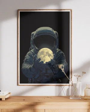 Lunar Keeper | Space | Premium Poster