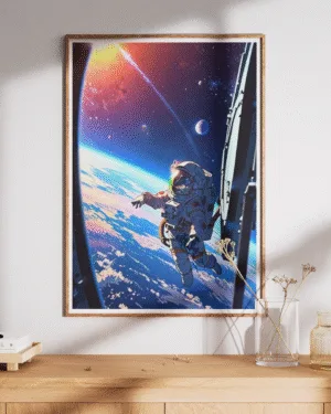 Edge of Dawn | Space | Premium Poster