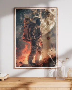 Lunar Frontiers | Space | Premium Poster