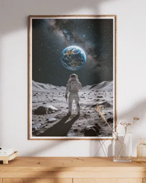Earthrise Explorer | Space | Premium Poster