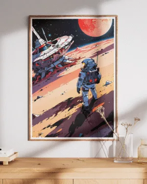 Crashlanded | Space | Premium Poster