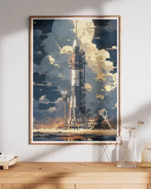 Moonshot | Space | Premium Poster