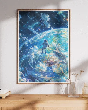 Celestial Drift | Space | Premium Poster