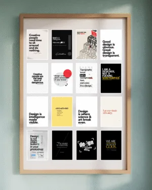 16 Epic Designer Motivational Quotes | Premium Poster Set