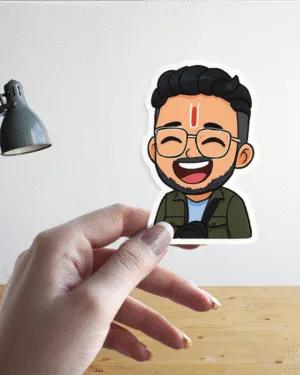 Personalized Chibi-Style Character | Premium Sticker | Set of 12