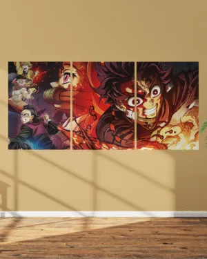 Demon Slayer Inferno | Demon Slayer | Split Premium Poster