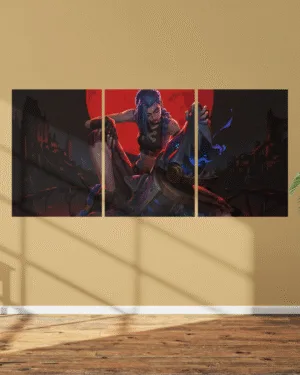 Nightfall Jinx | League of Legends | Split Premium Poster