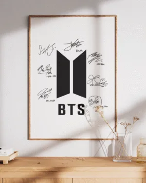 BTS Members Signed | Music | Premium Poster