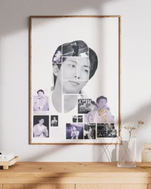 BTS RM Silhouette Collage | Music | Premium Poster