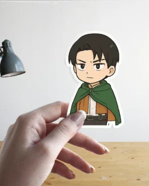 Levi Ackerman Chibi | Attack on Titan | Premium Sticker