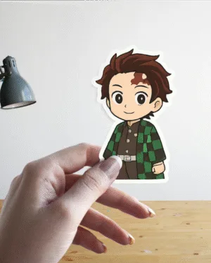 Tanjiro Kamado Chibi | Demon Slayer | Premium Sticker
