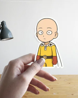 Saitama Chibi | One Punch Man | Premium Sticker