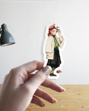 Sabito Mask Reveal | Demon Slayer | Premium Sticker