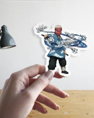 Water Blade Samurai | Demon Slayer | Premium Sticker