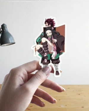 Tanjiro & Nezuko Box | Demon Slayer | Premium Sticker