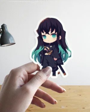 Tokito-Inspired Swordsman | Demon Slayer | Premium Sticker