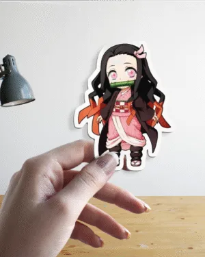 Nezuko Pink | Demon Slayer | Premium Sticker