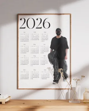 2026 K-Pop Idol Calendar | Music | Premium Poster