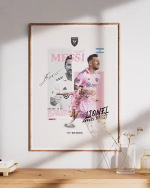 Lionel Messi GOAT | Sports | Premium Poster
